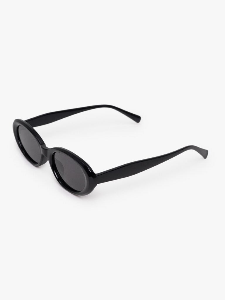 Oval sunglasses with plastic frames