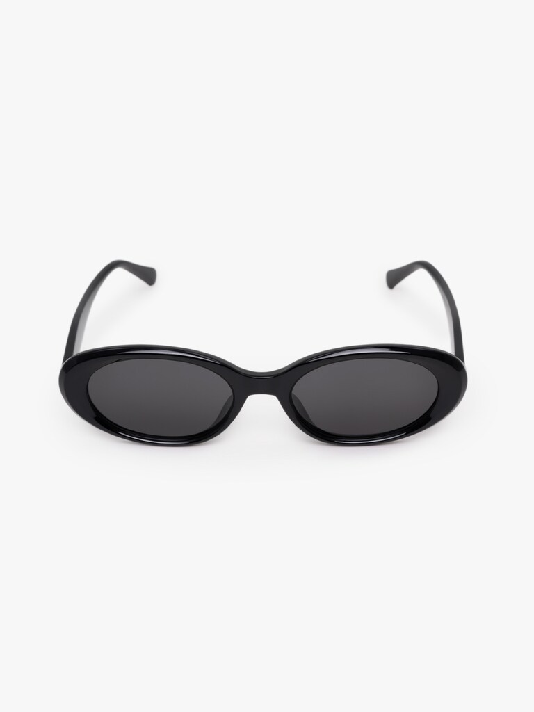 Oval sunglasses with plastic frames