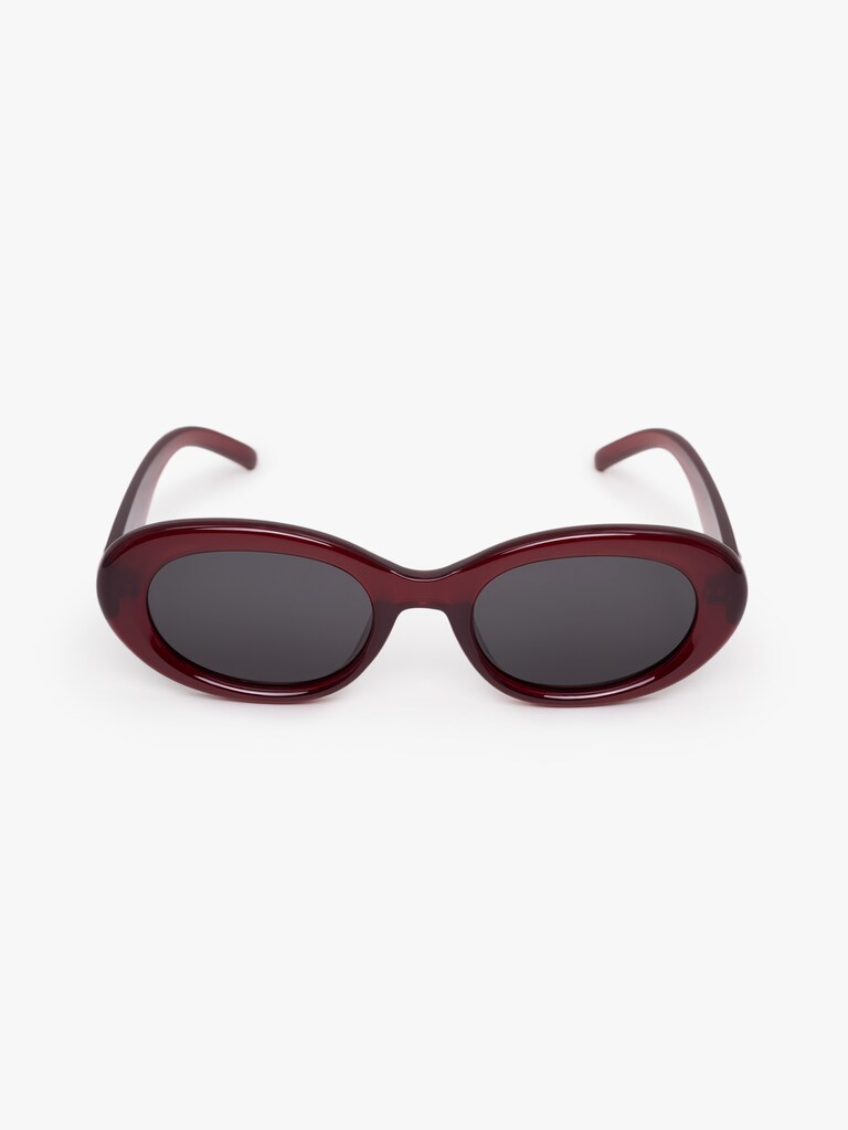Colourful frame oval sunglasses
