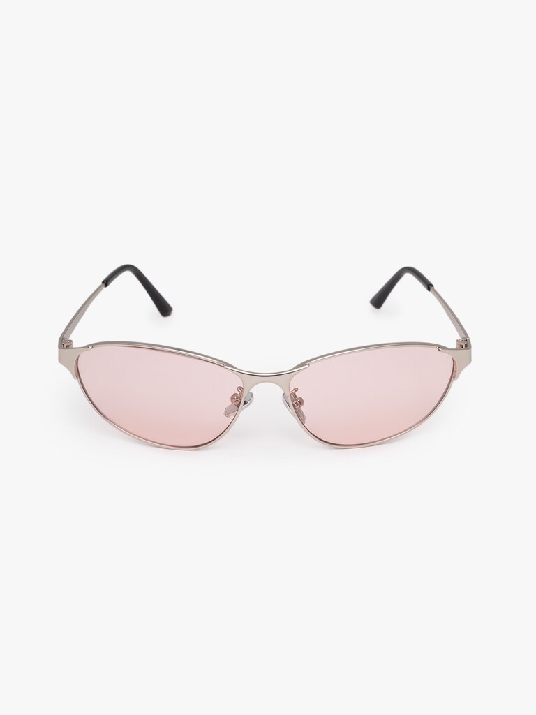 Декоративные очки в металлической оправе с цветными линзами