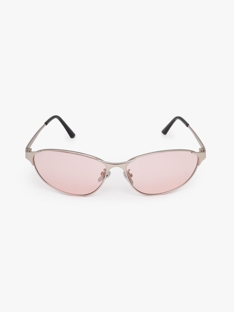 Декоративные очки в металлической оправе с цветными линзами