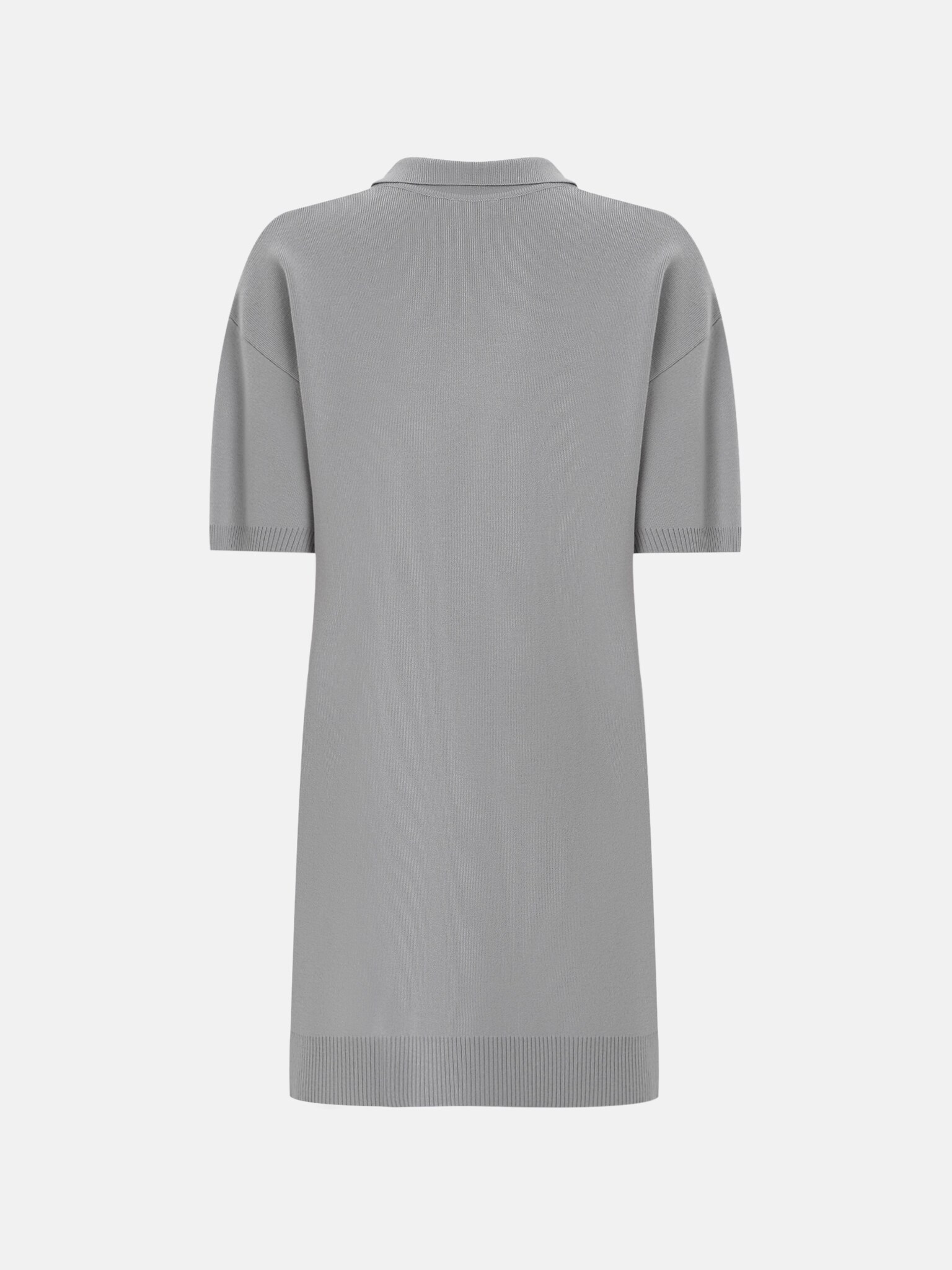 Mini knitted dress with polo collar :: LICHI - Online