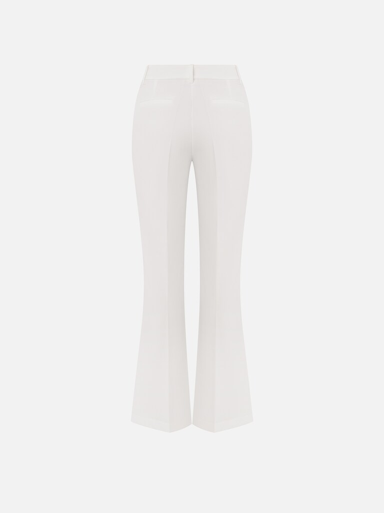 Flared trousers with creases 