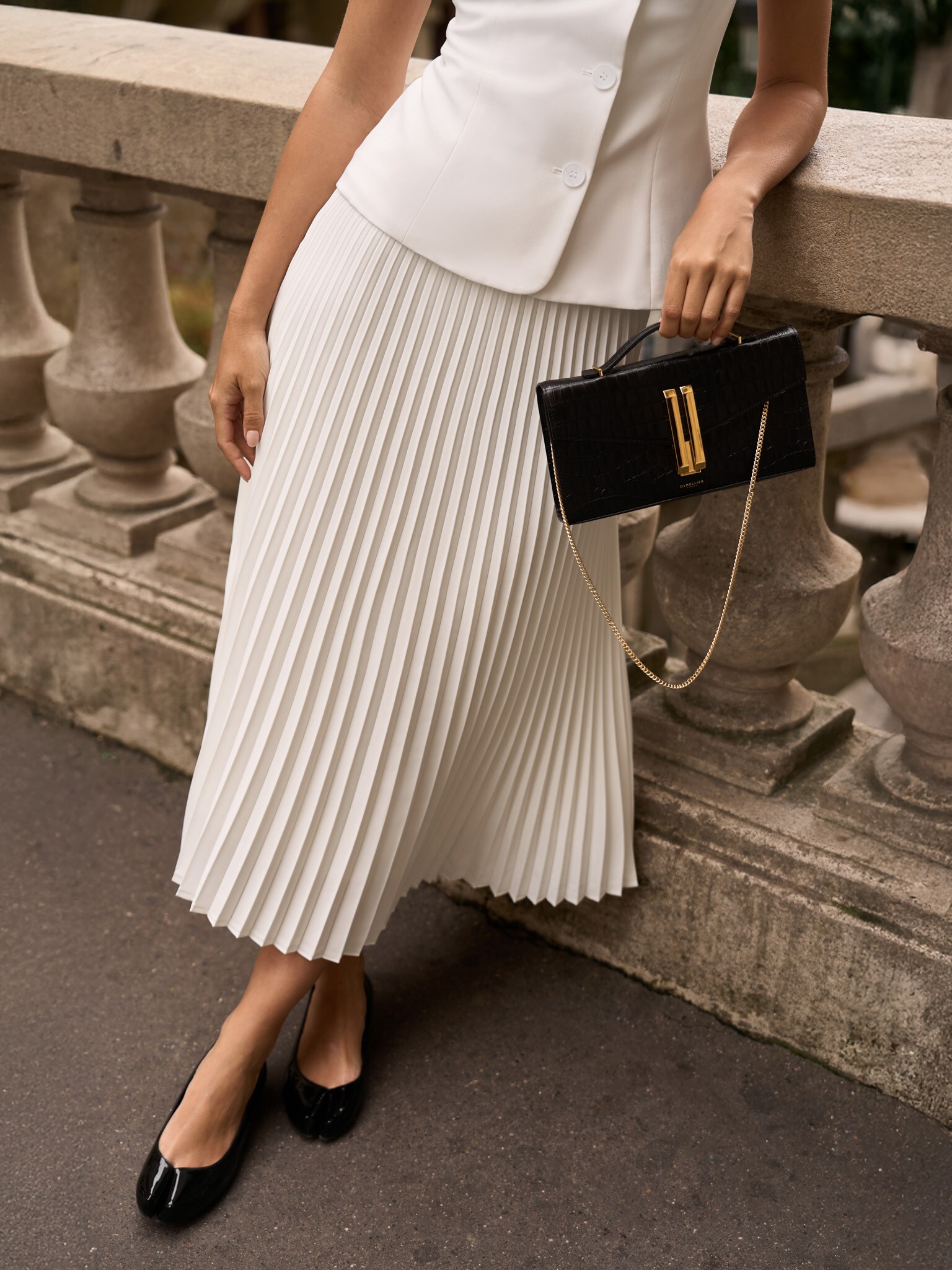 ◆FLARE UP◆ Pleats Midi Skirt FL243Charcoal FL-243_Charcoal Pleats Midi Skirt (FL-243_Charcoal) - FLAREUP | 60% - Asian