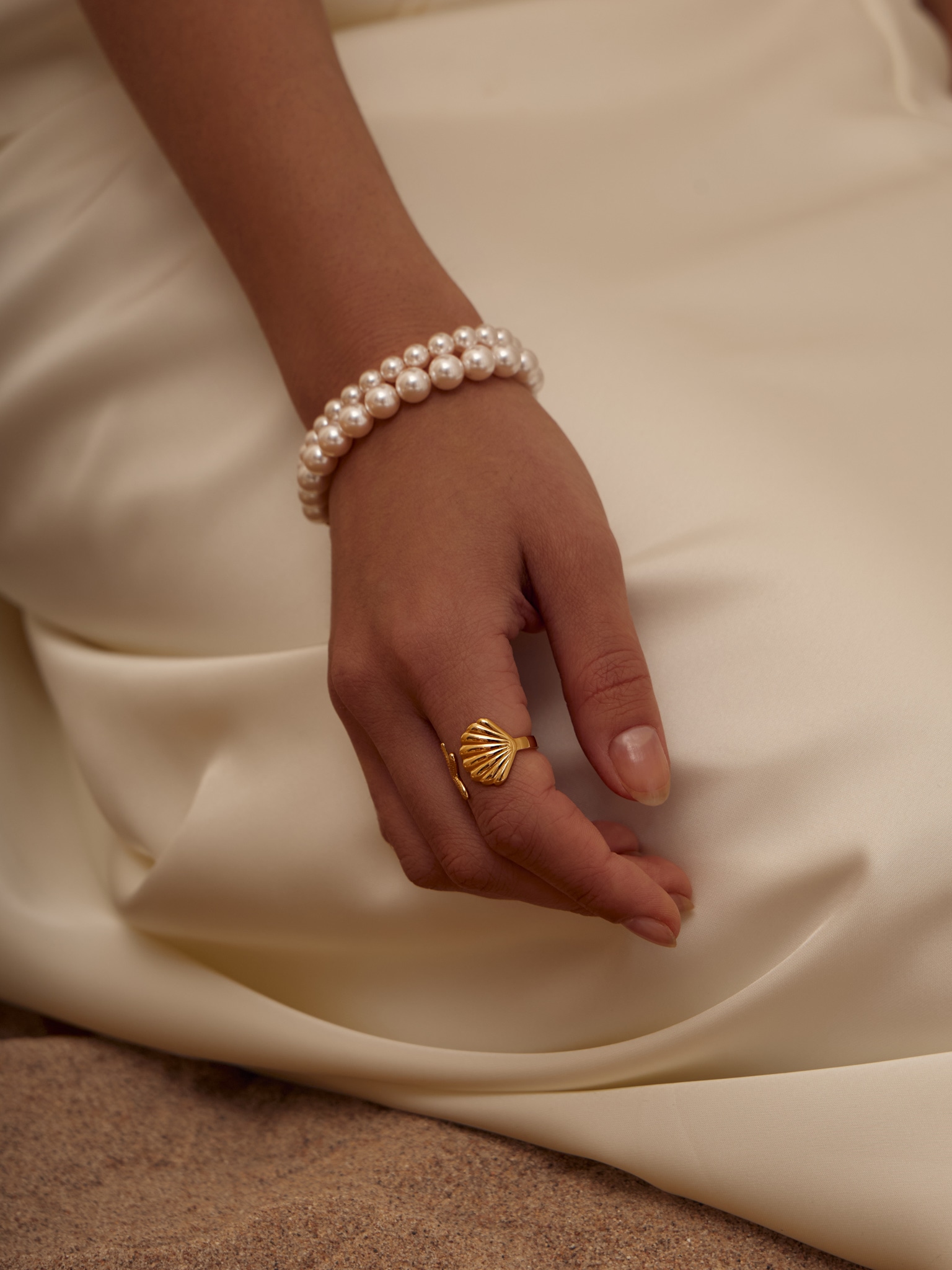 Кольцо с морским декором