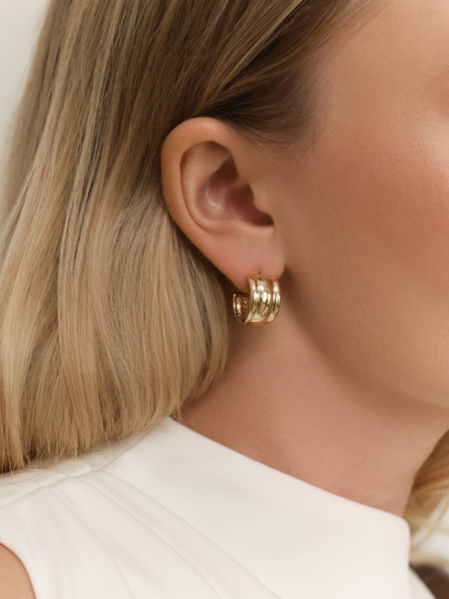 jentlouis Melt half hoop pierce 片耳　新品 jent louis ジェントルイス Melt half hoop pierce
