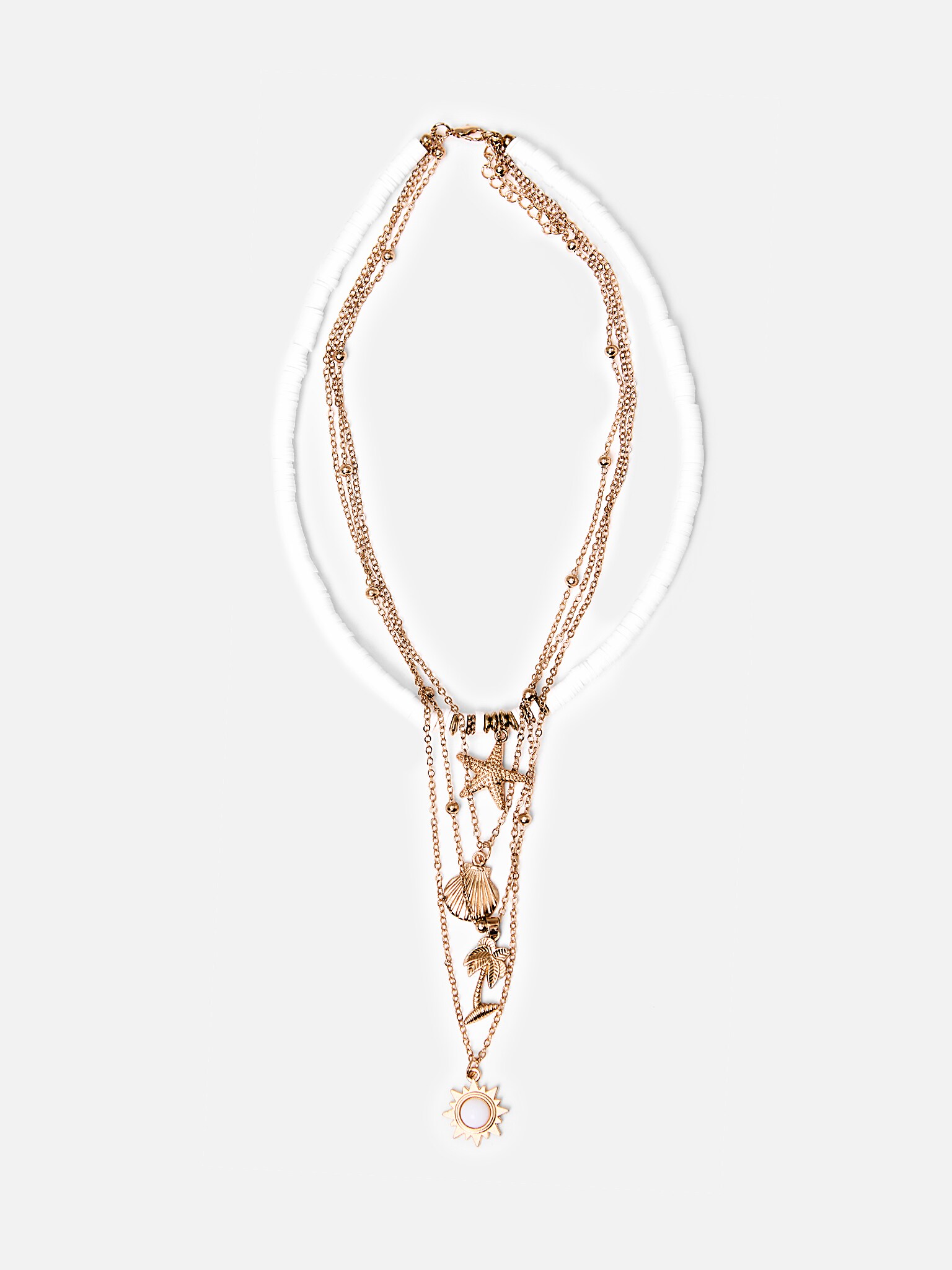 Многоуровневое колье с подвесками :: LICHI - Online fashion store
