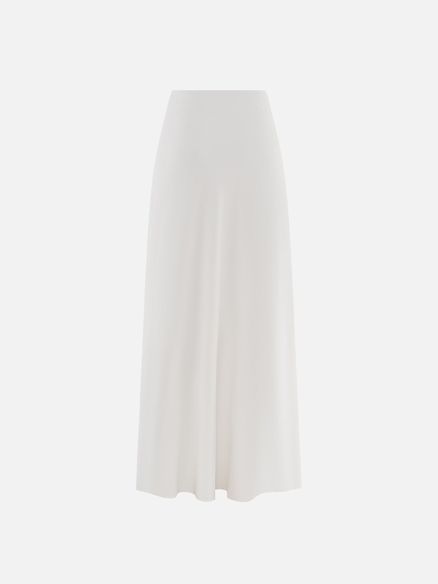 Maxirock aus Satin mit Falten an der Taille