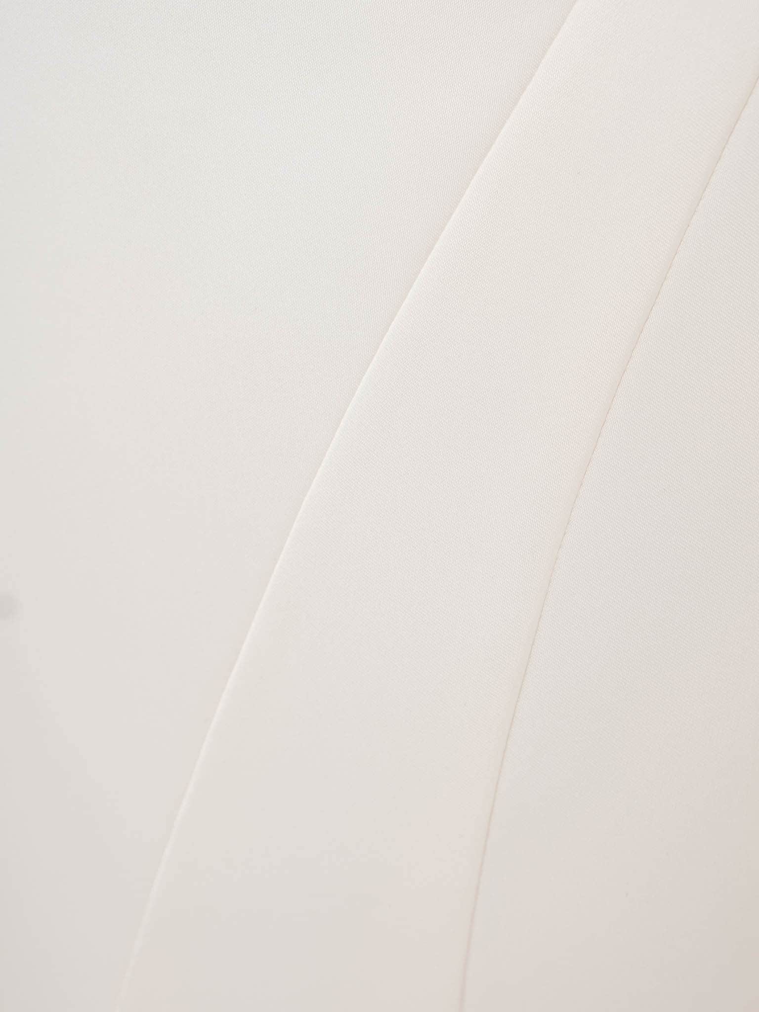 Satin corset top with asymmetrical boning