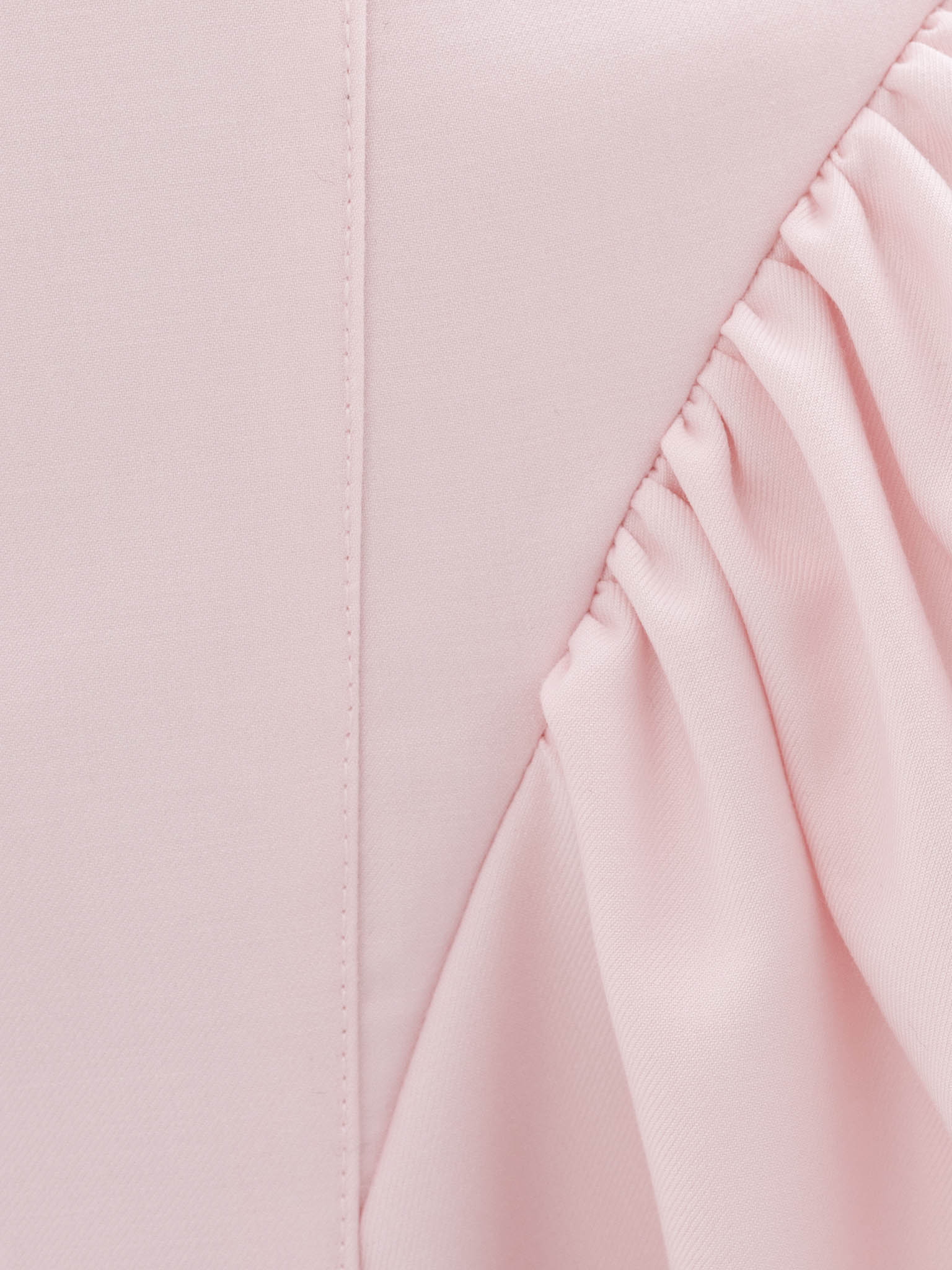 Strappy mini dress with V-shaped insert on the skirt