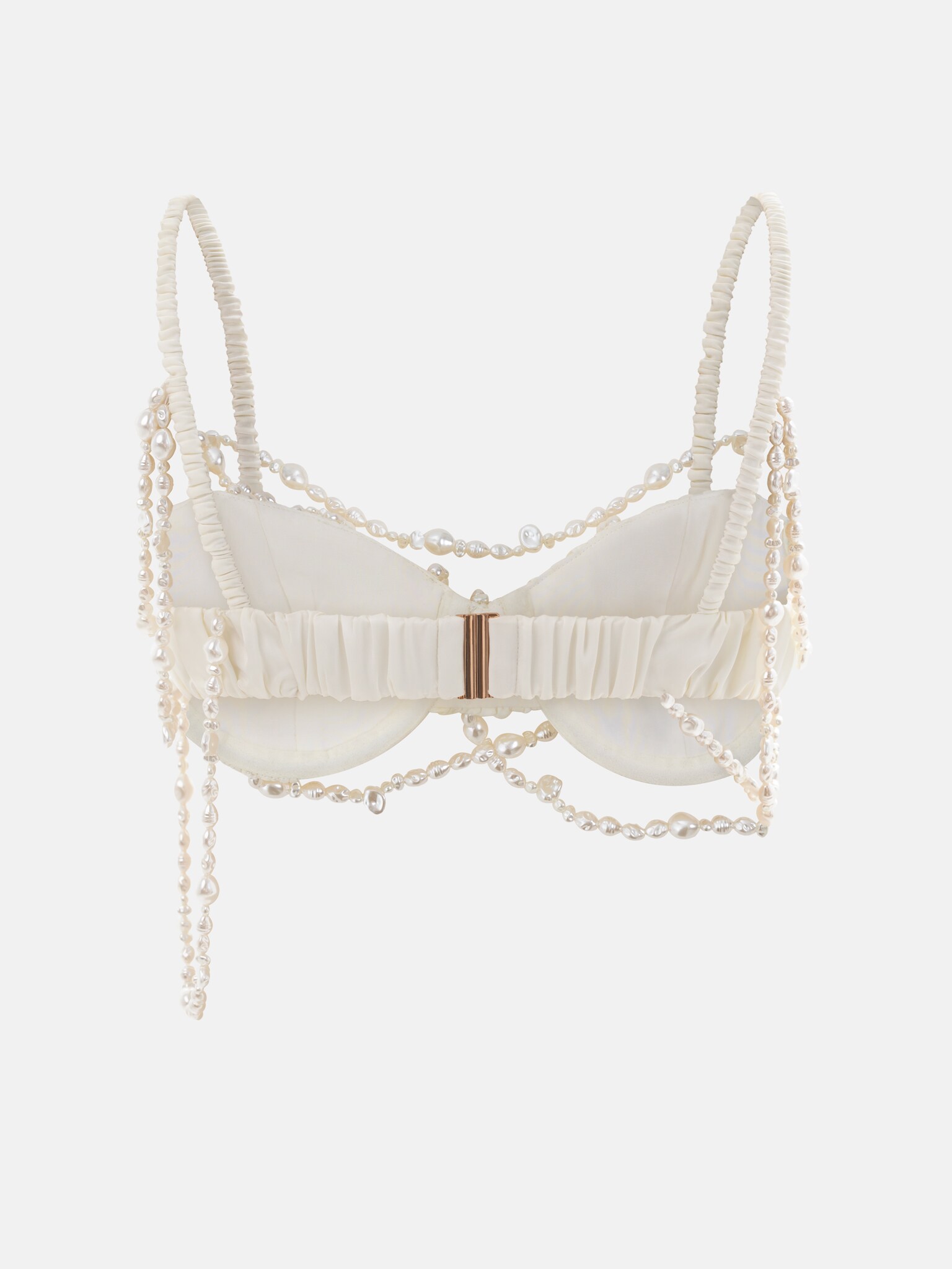 トップス PEARL BUSTIER SATIN TOP Ameri（アメリ）の「PEARL BUSTIER SATIN TOP（Tシャツ