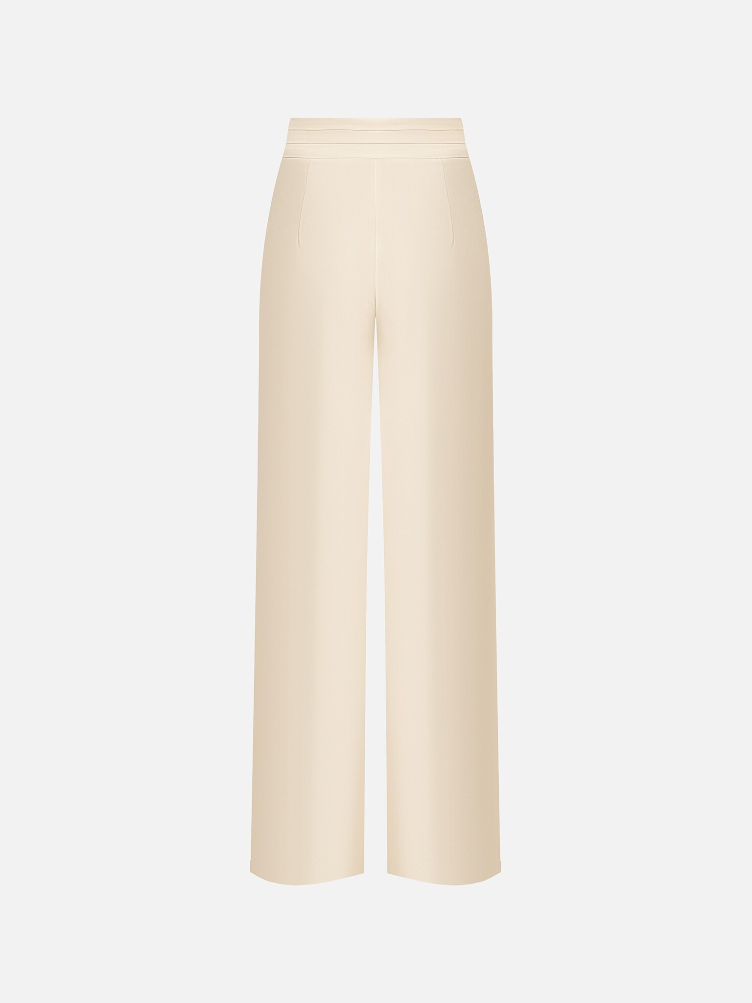 Palazzo trousers with waistband pleats