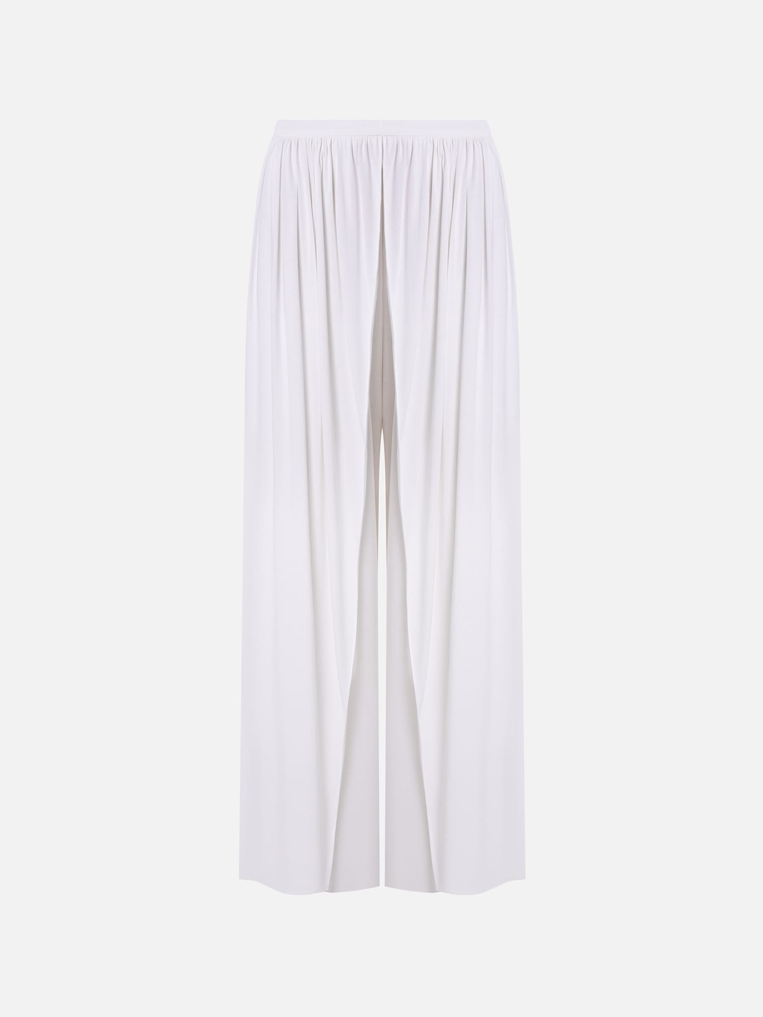 Брюки свободного кроя со сборками на талии