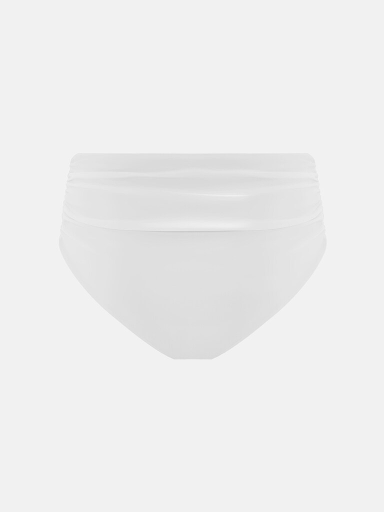 Bikini bottoms with draped waistband