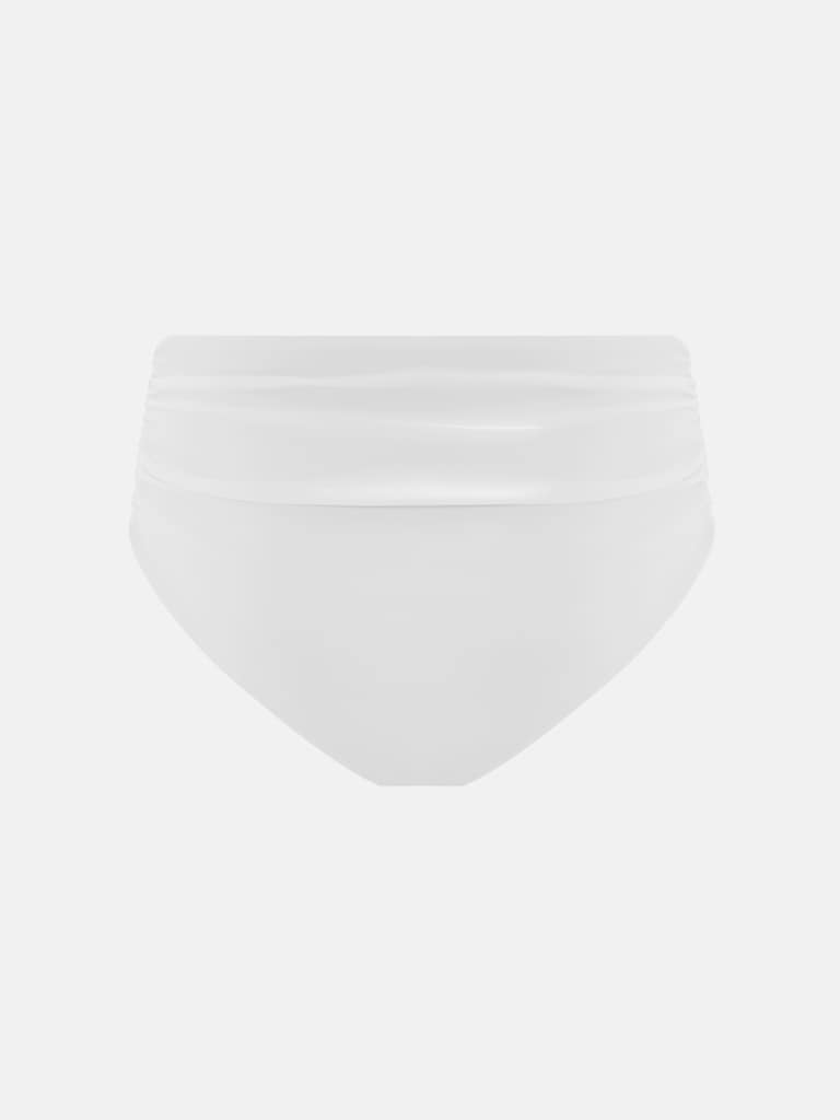 Bikini bottoms with draped waistband