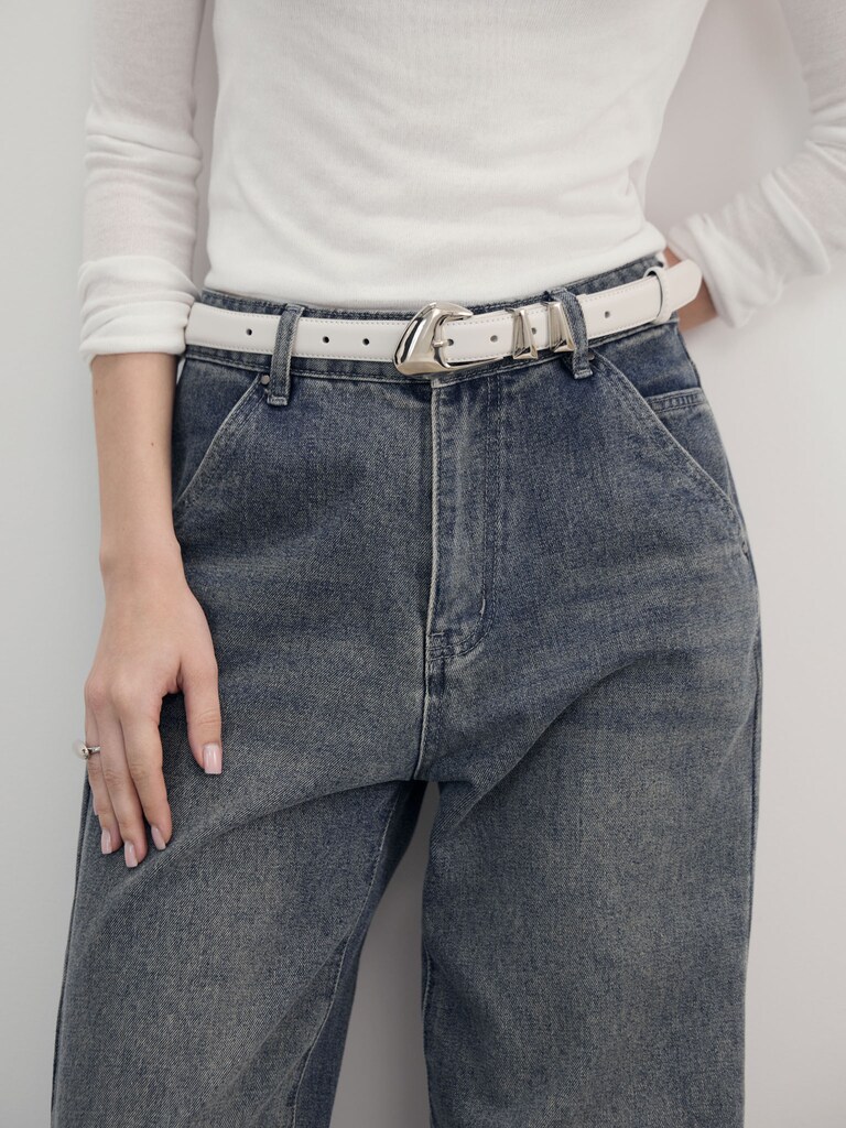 Ремень с акцентной пряжкой