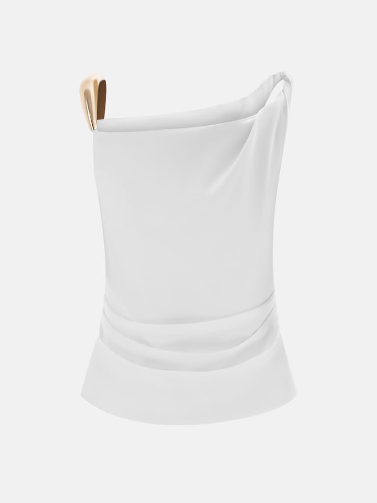 Топ с металлической бретелью