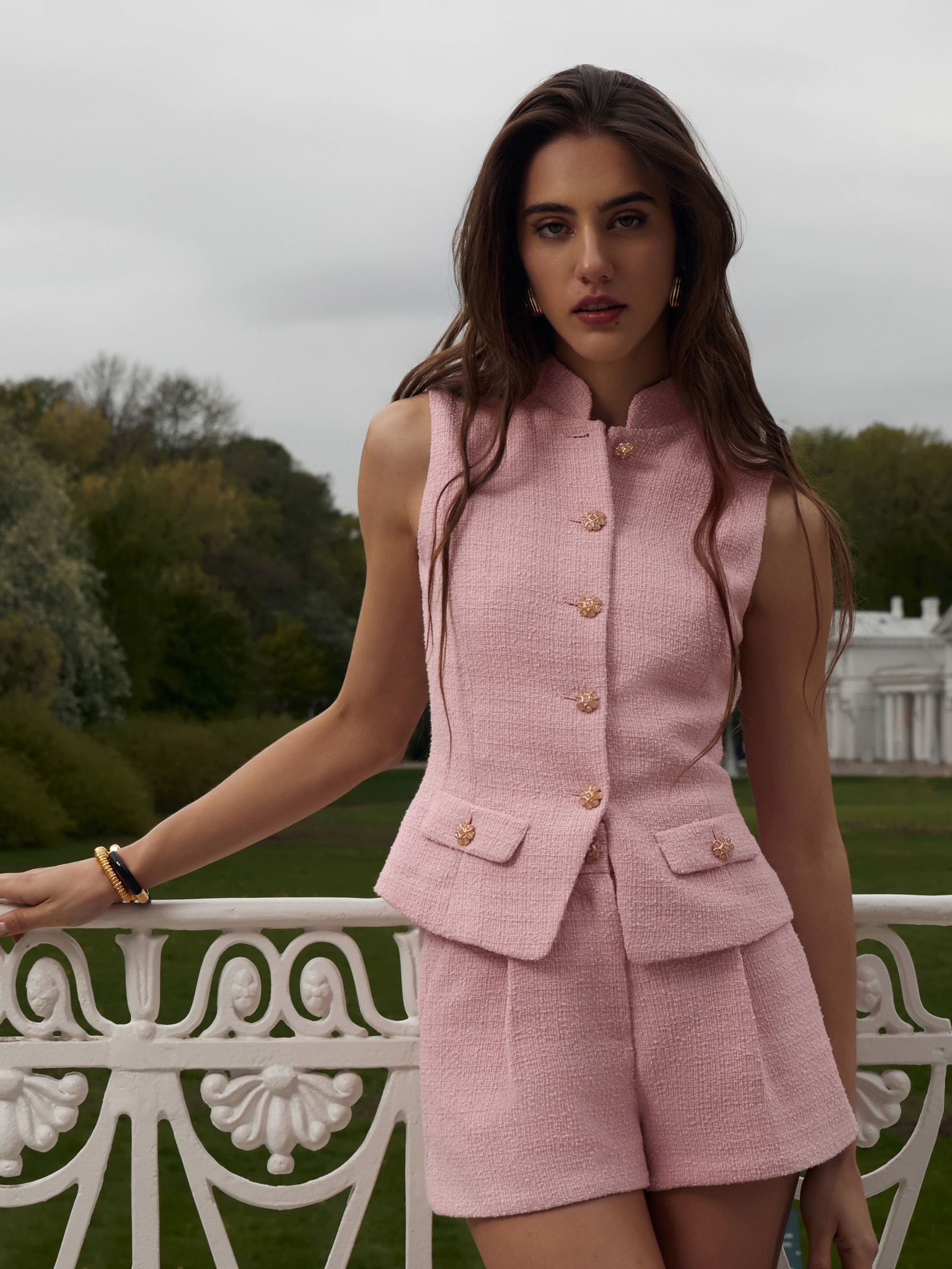 Твидовые шорты мини