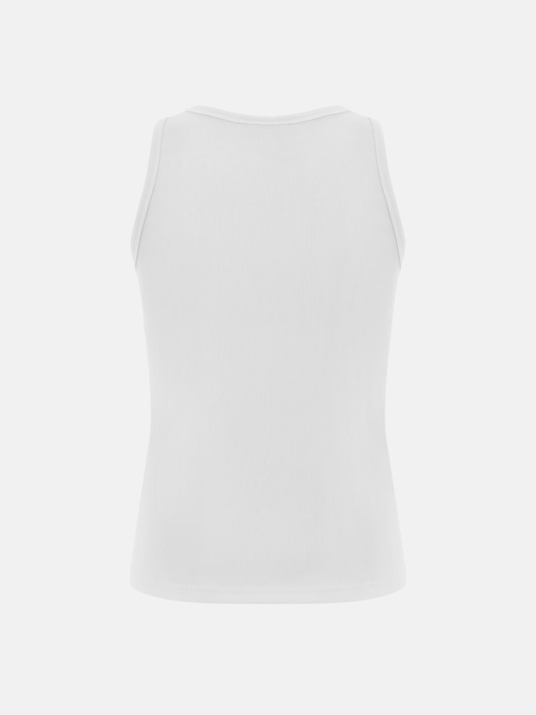 Jersey top with square detail on the chest