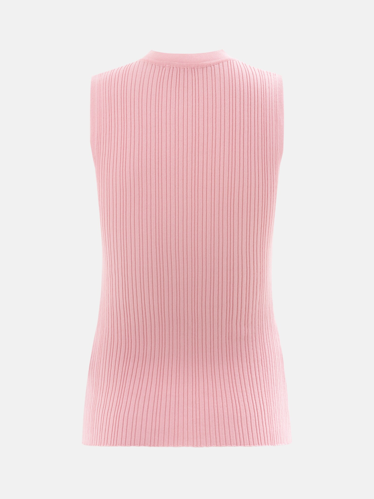 【25SS新品】Hiand frill cup in ribbed knit Ruffle Knit Top – KUOSE.com