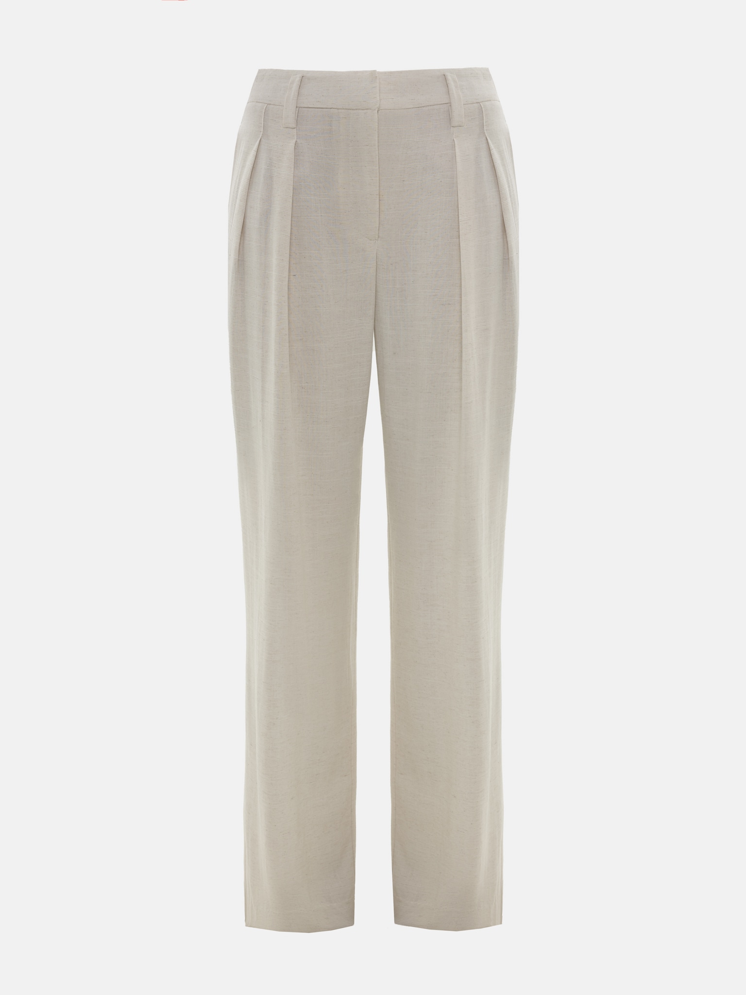 Свободные брюки из льняной ткани