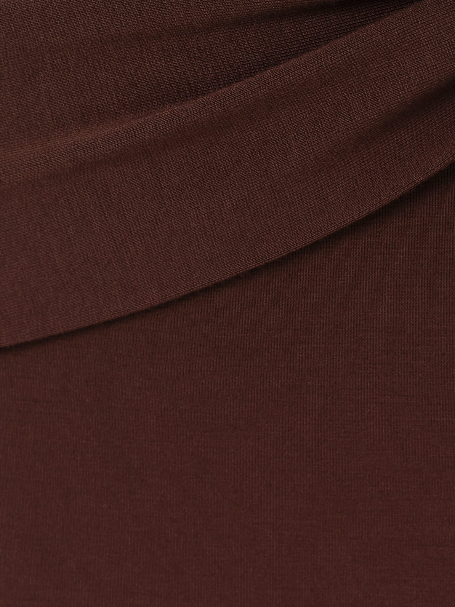 Jersey maxi dress with asymmetrical bodice and draped hips