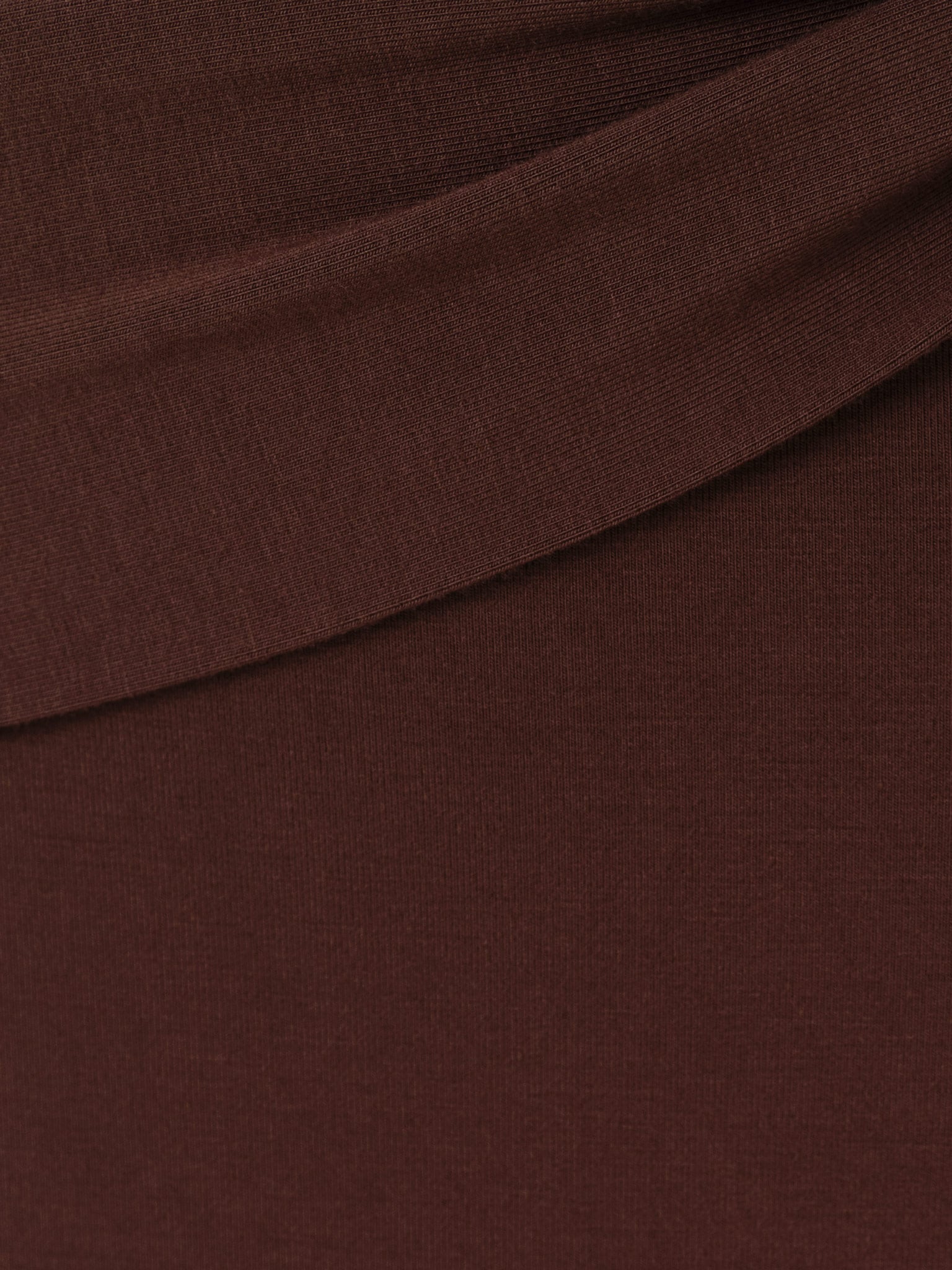 Jersey maxi dress with asymmetrical bodice and draped hips