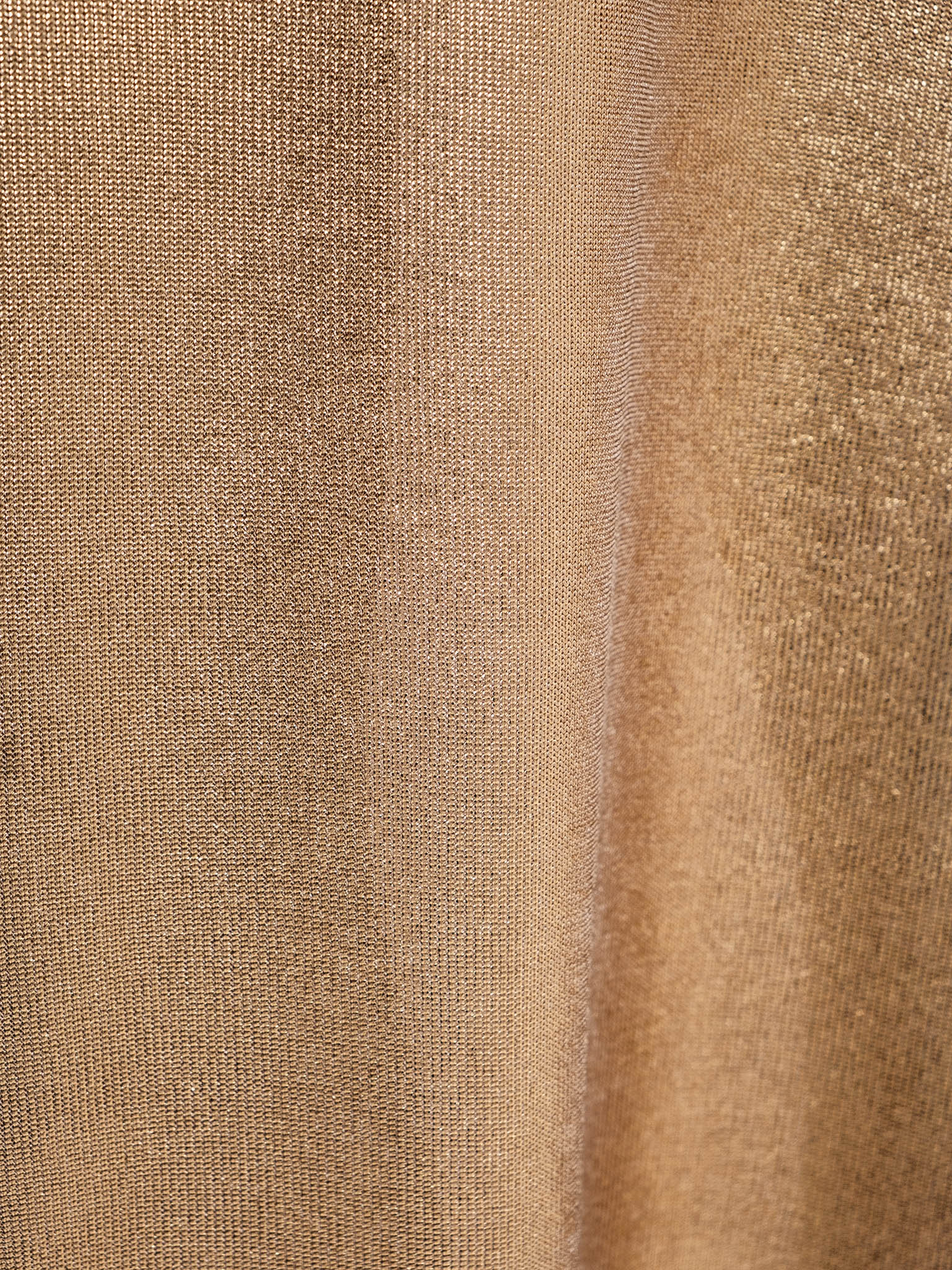 Jersey maxi skirt with metallic finish