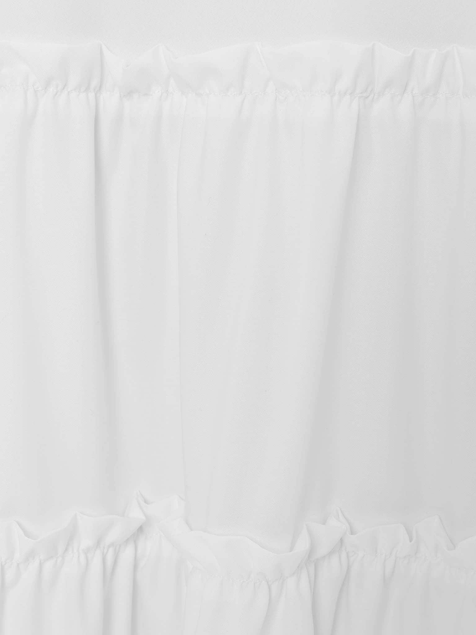 Layered maxi skirt with ruffles