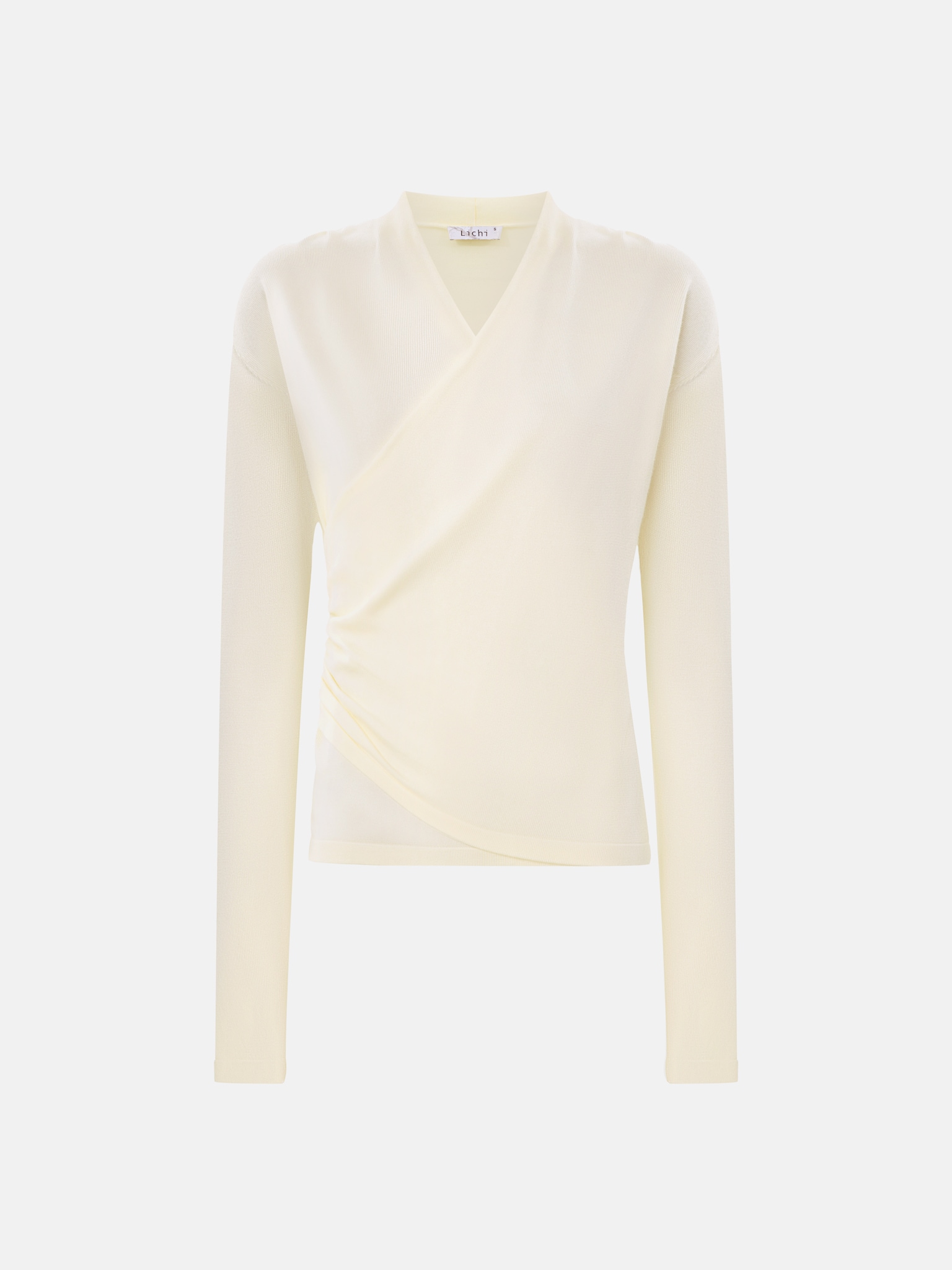 Langarmshirt mit Wickeloptik