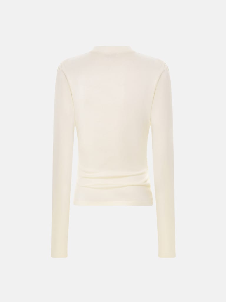 Longsleeve with wrap imitation