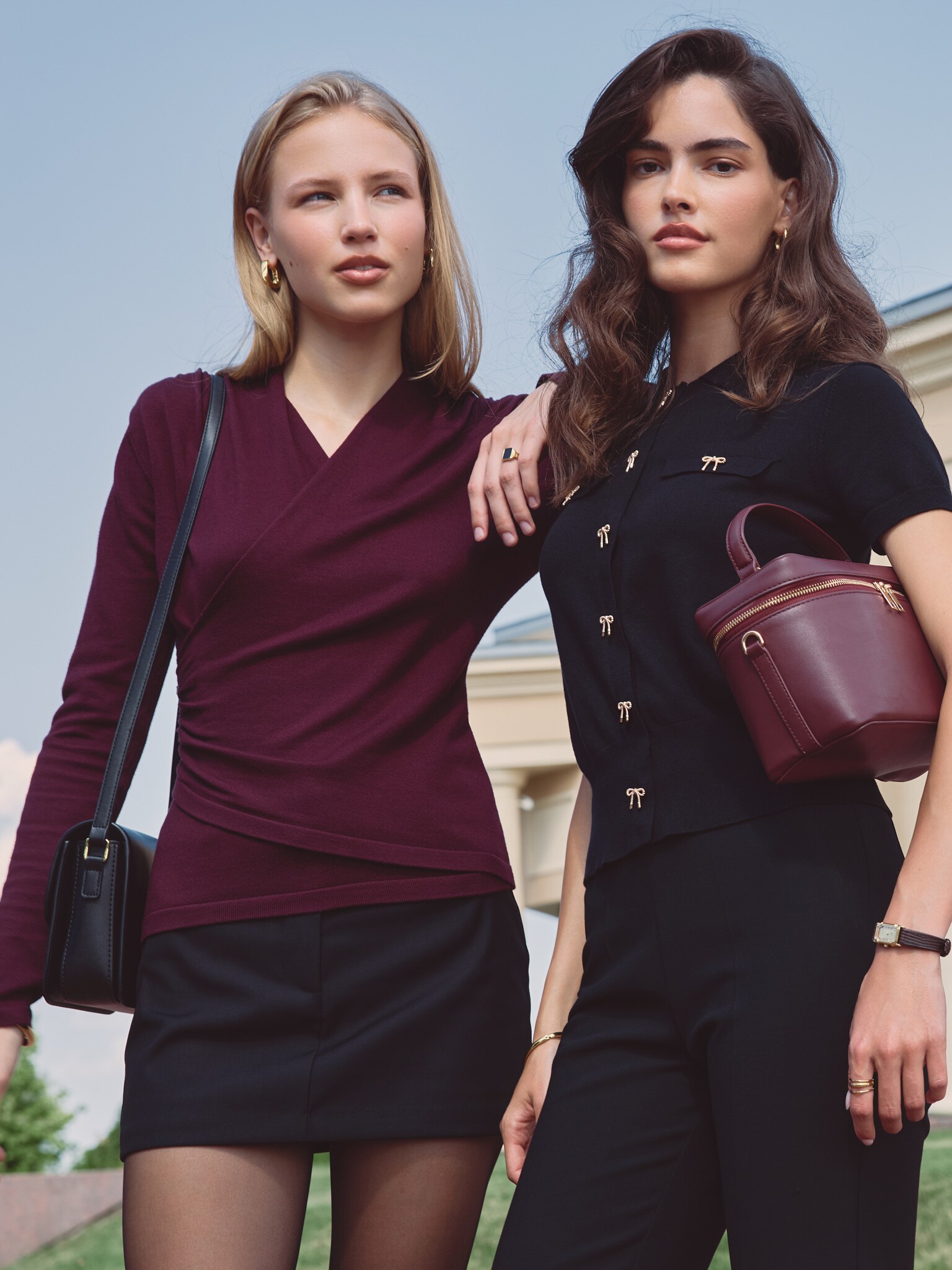 Langarmshirt mit Wickeloptik