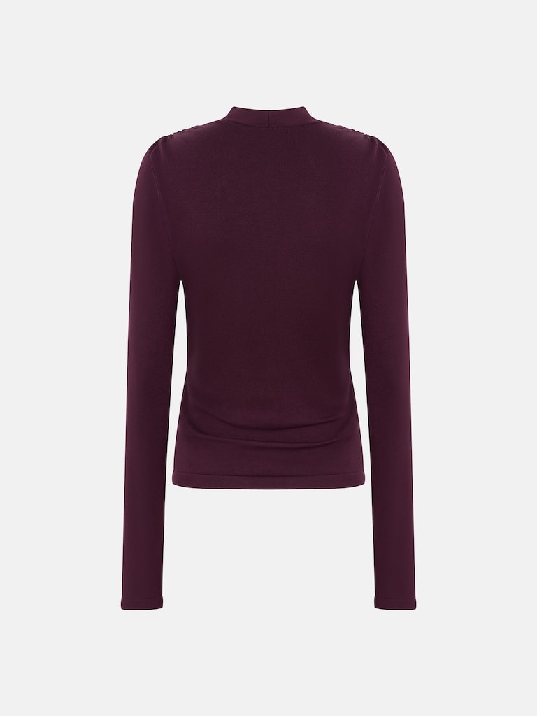 Longsleeve with wrap imitation