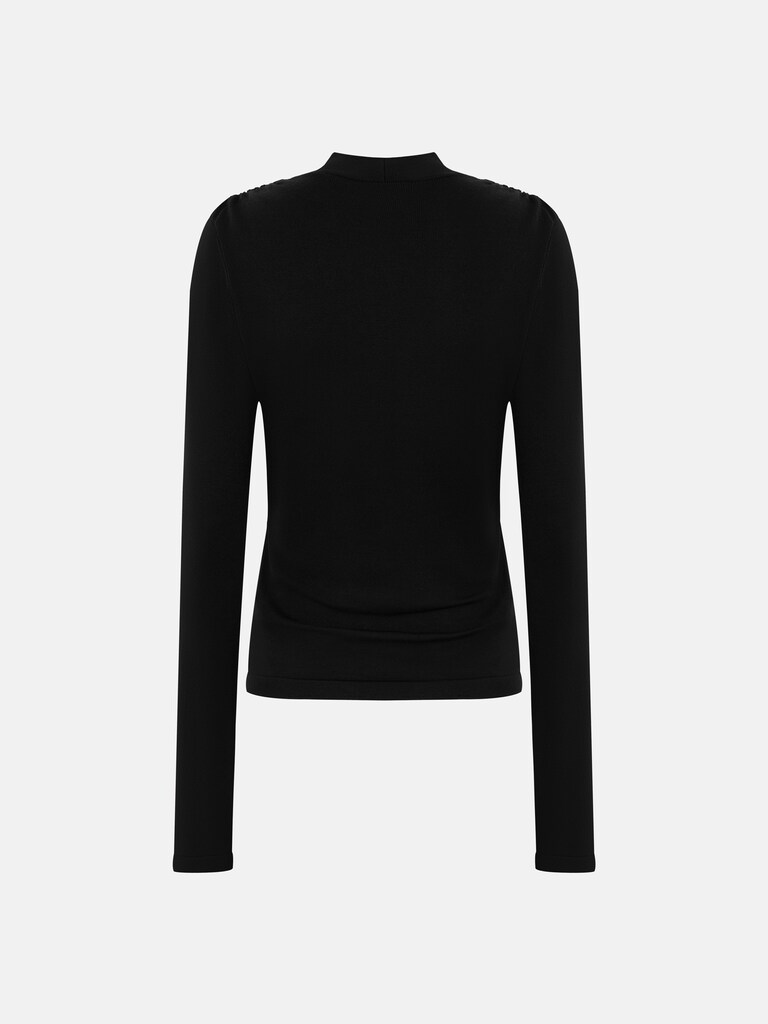 Langarmshirt mit Wickeloptik