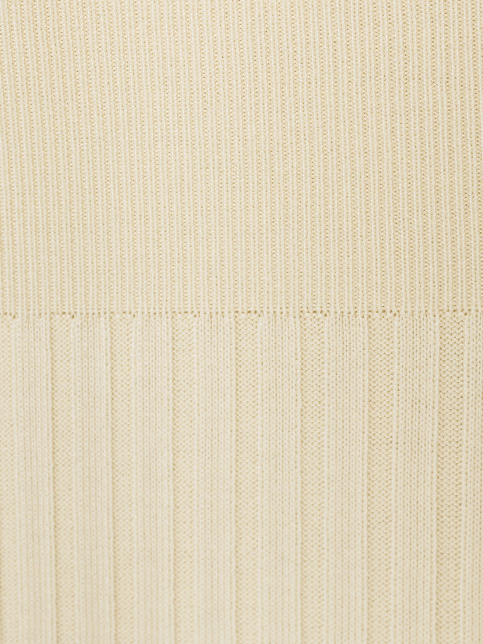 Rib-knit midi skirt with contrasting ruffles