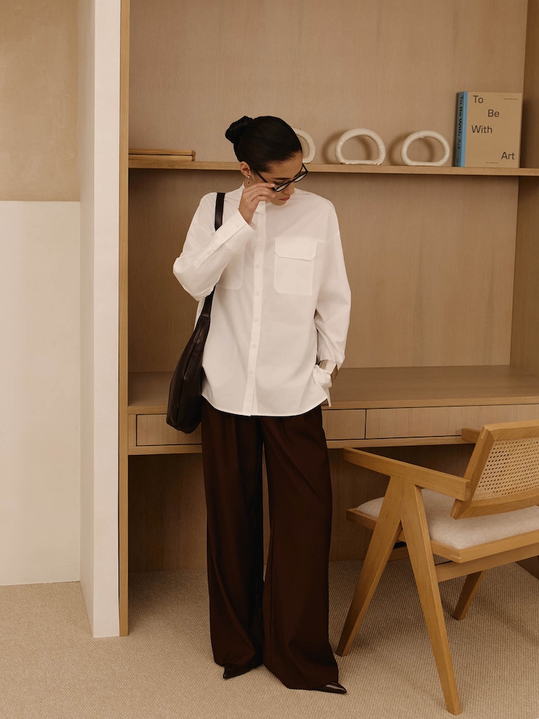 Lockeres Hemd mit großen Brusttaschen