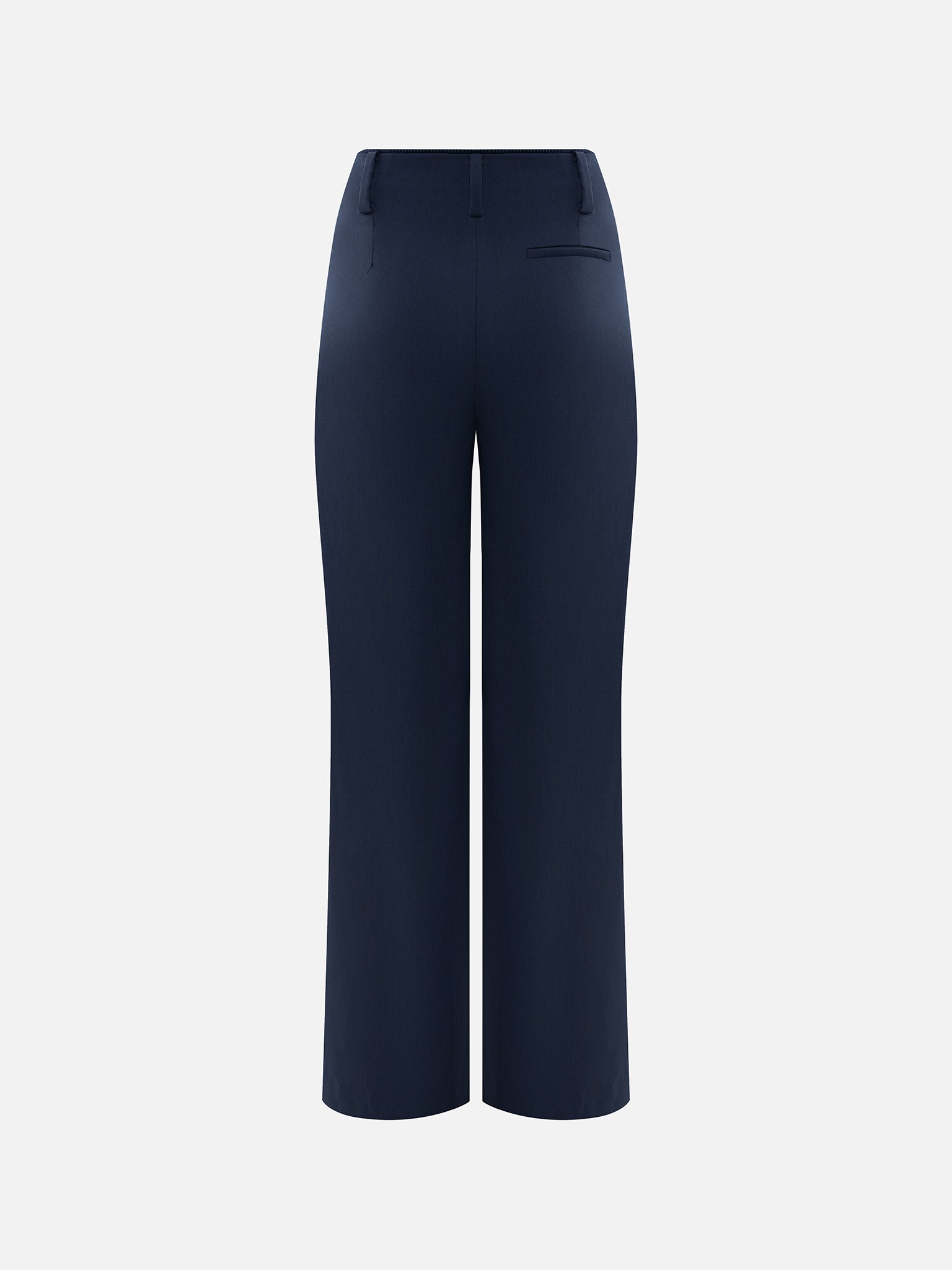 Flared suiting trousers with waist pleats