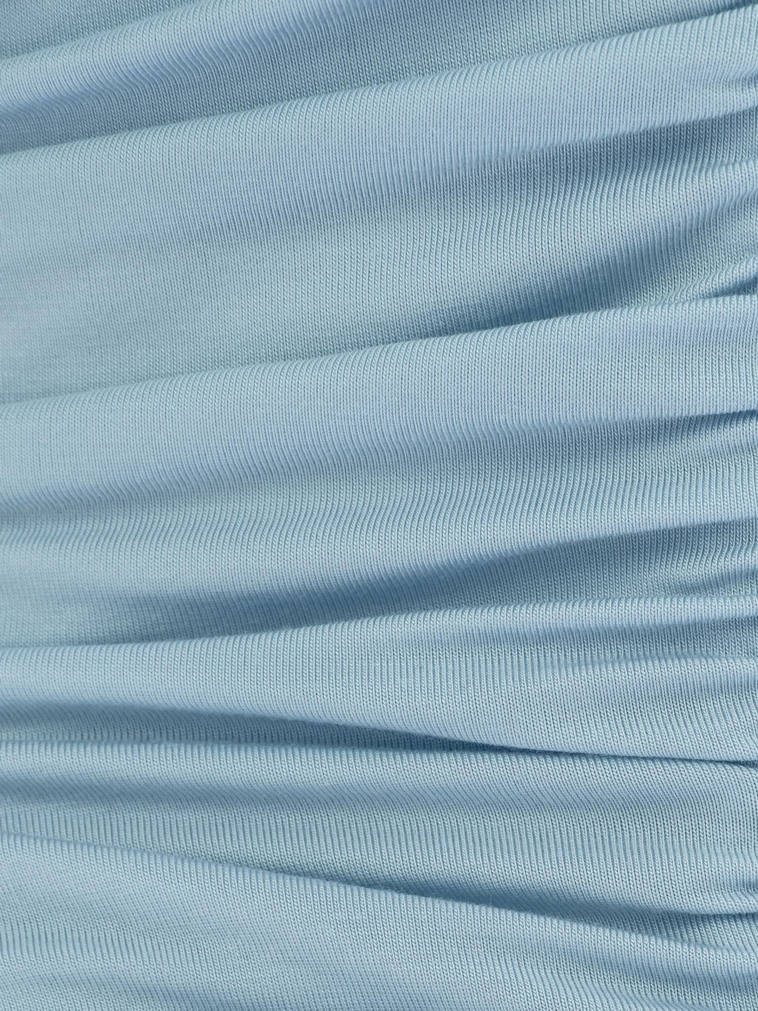 One shoulder draped jersey maxi dress