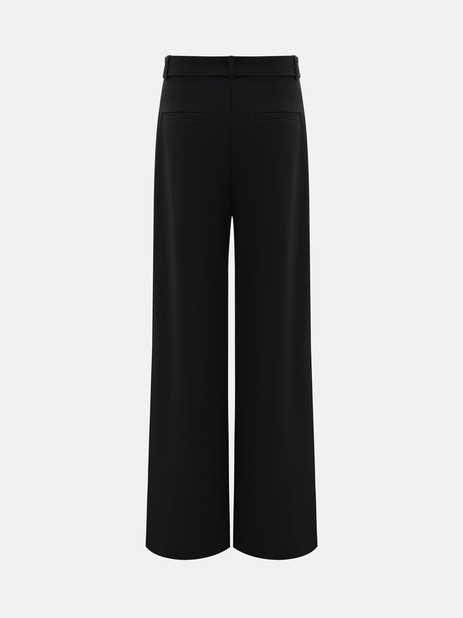 Свободные брюки с широким ремнем в тон