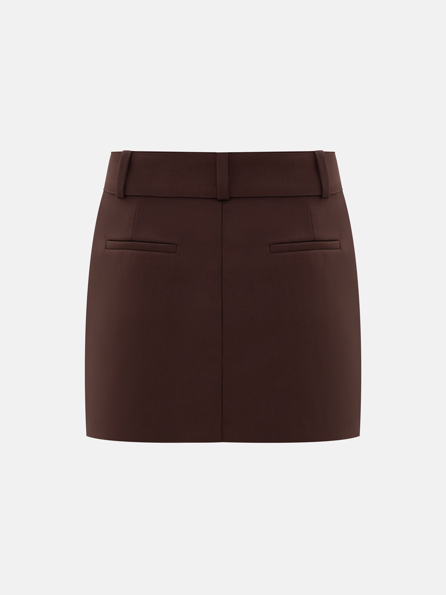 Mini jupe droite avec ceinture assortie