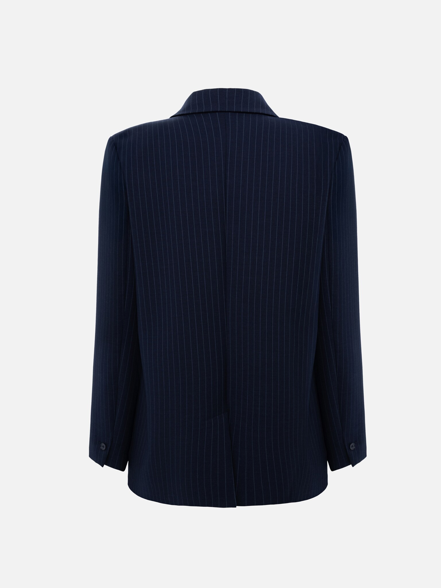 Single-breasted pinstripe jacket