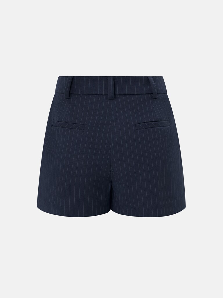 Mini shorts in fine pinstripes