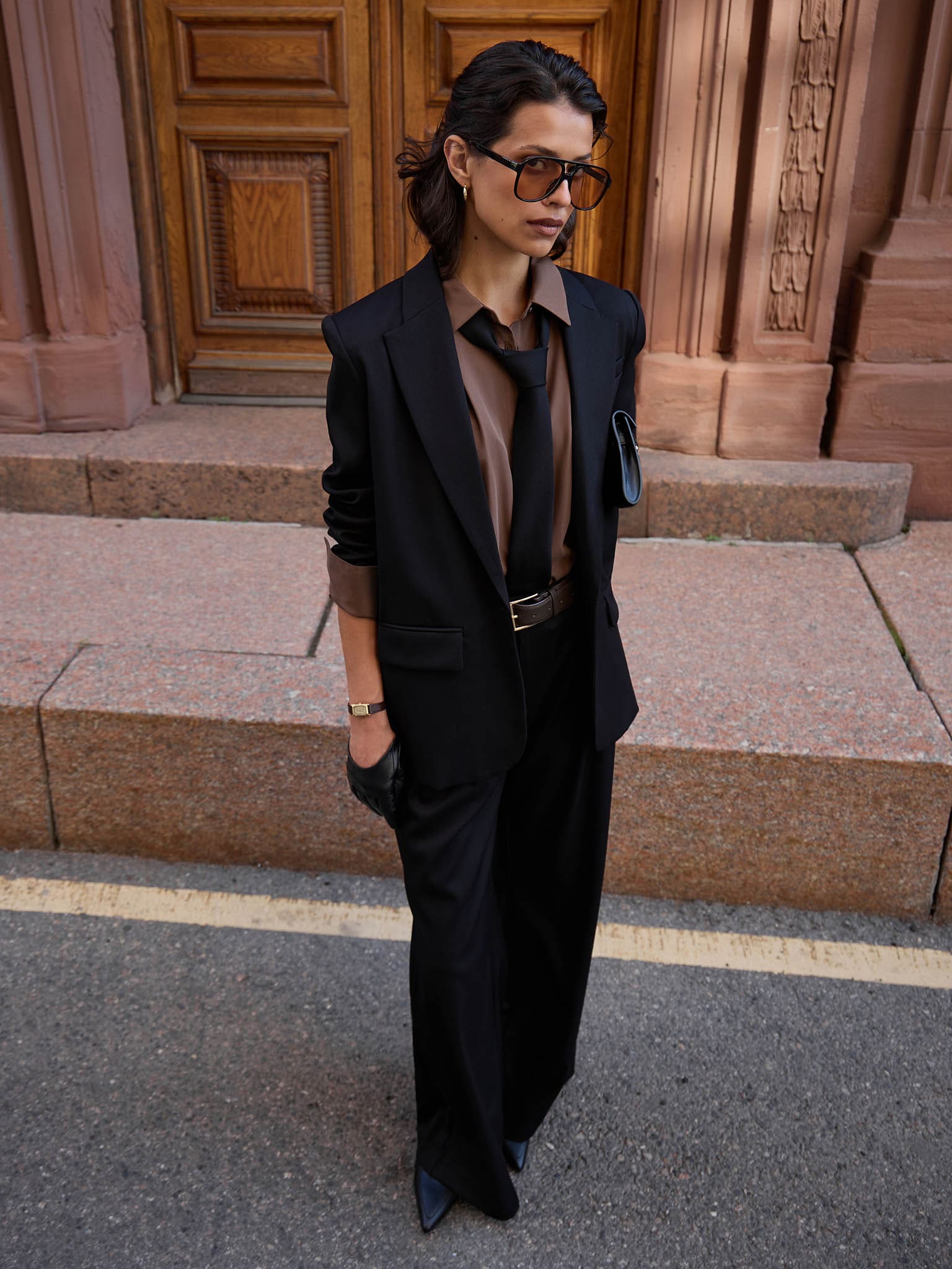 Прямой однобортный жакет