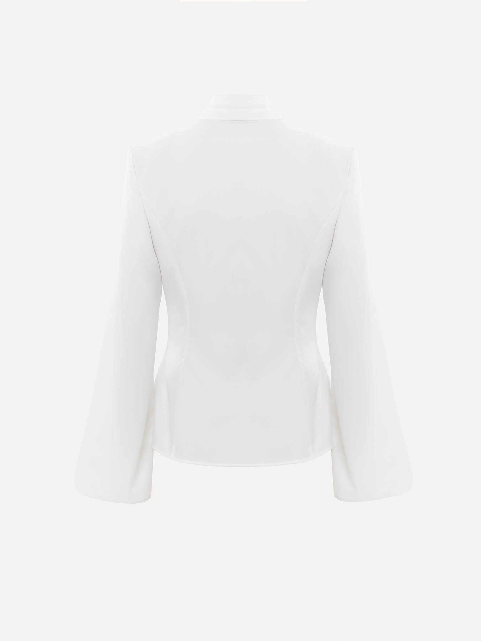 Блуза на запах с лентами на талии