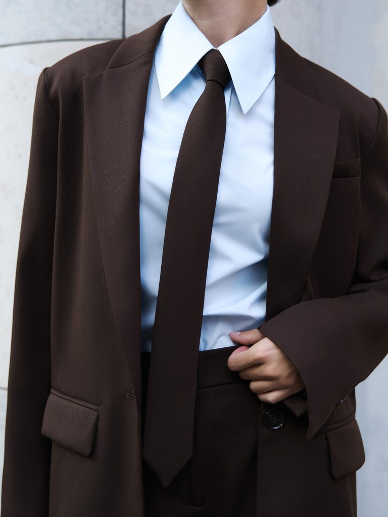 Однотонный галстук