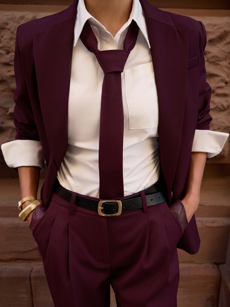 Однотонный галстук