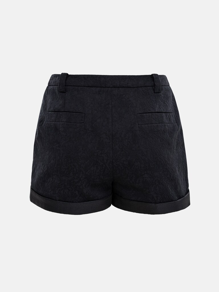 Textured mini shorts