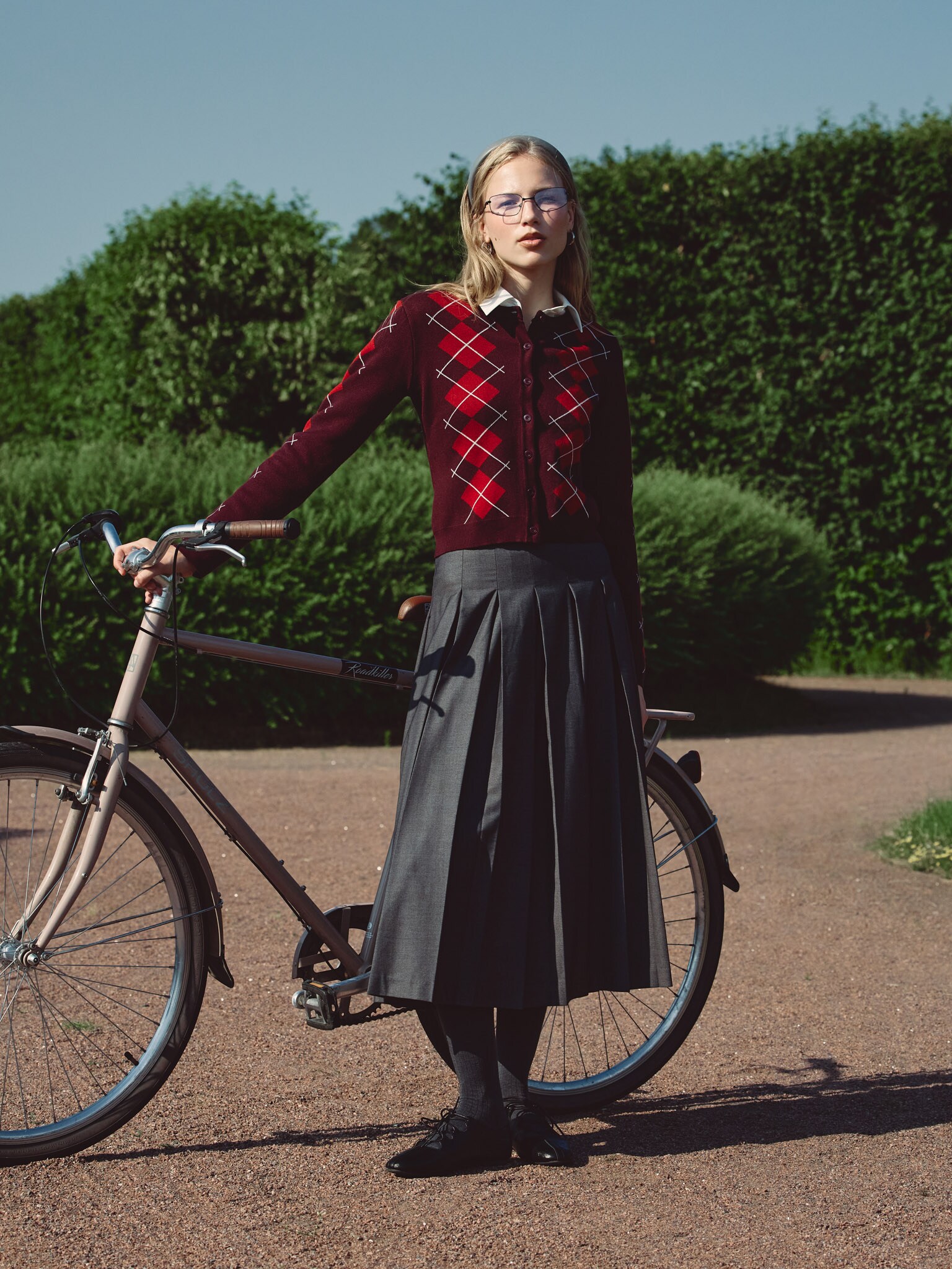 Юбка миди в складку 