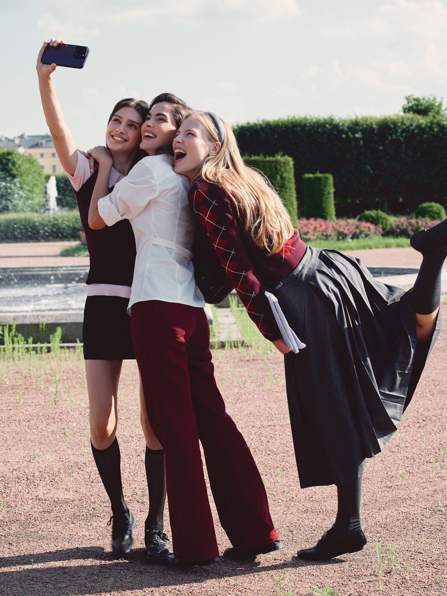 Юбка миди в складку