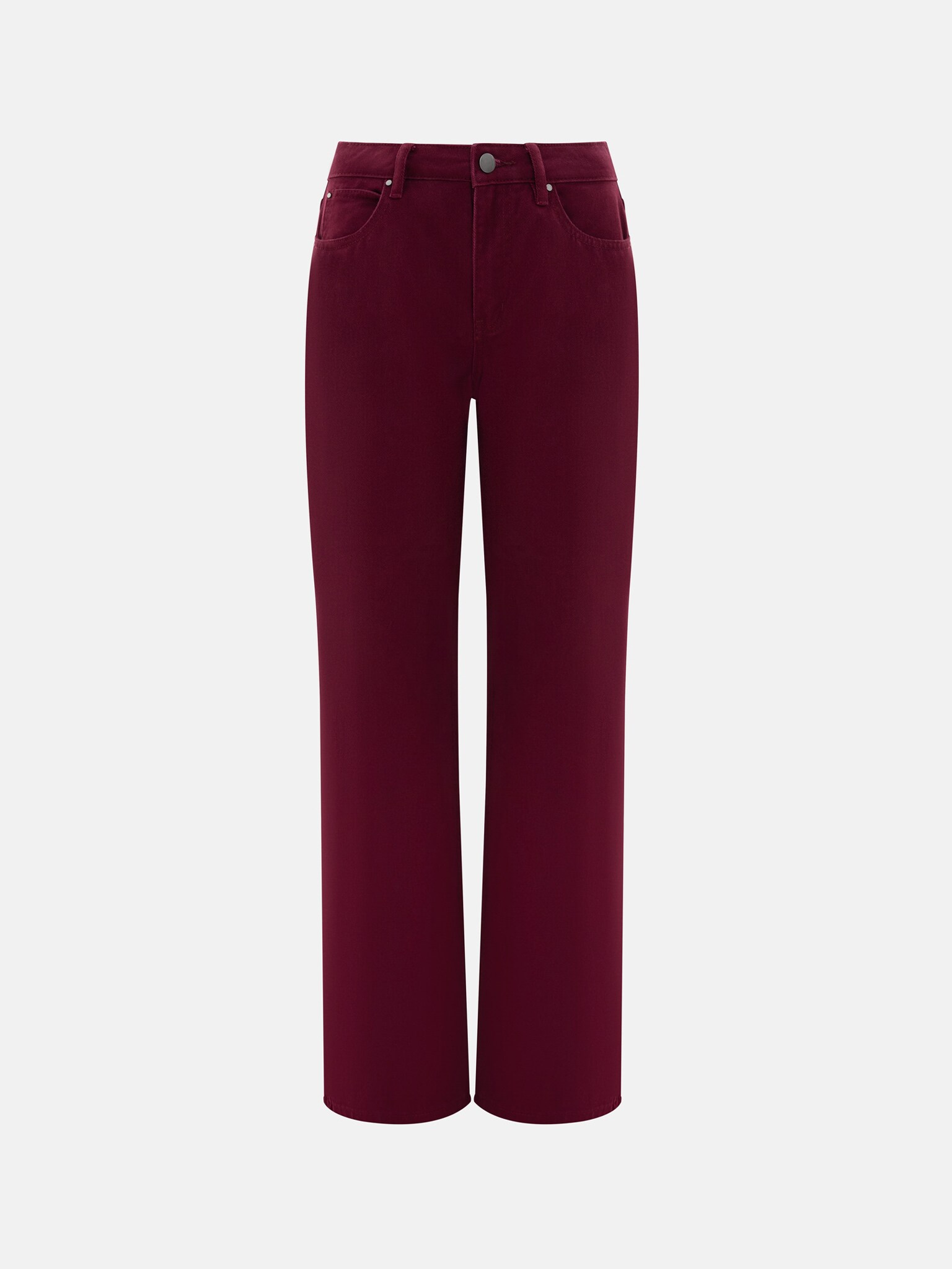 Jeansy o prostym kroju z jaskrawego denimu